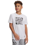 UA D. Fox x Sharpie Boys' Short Sleeve - White