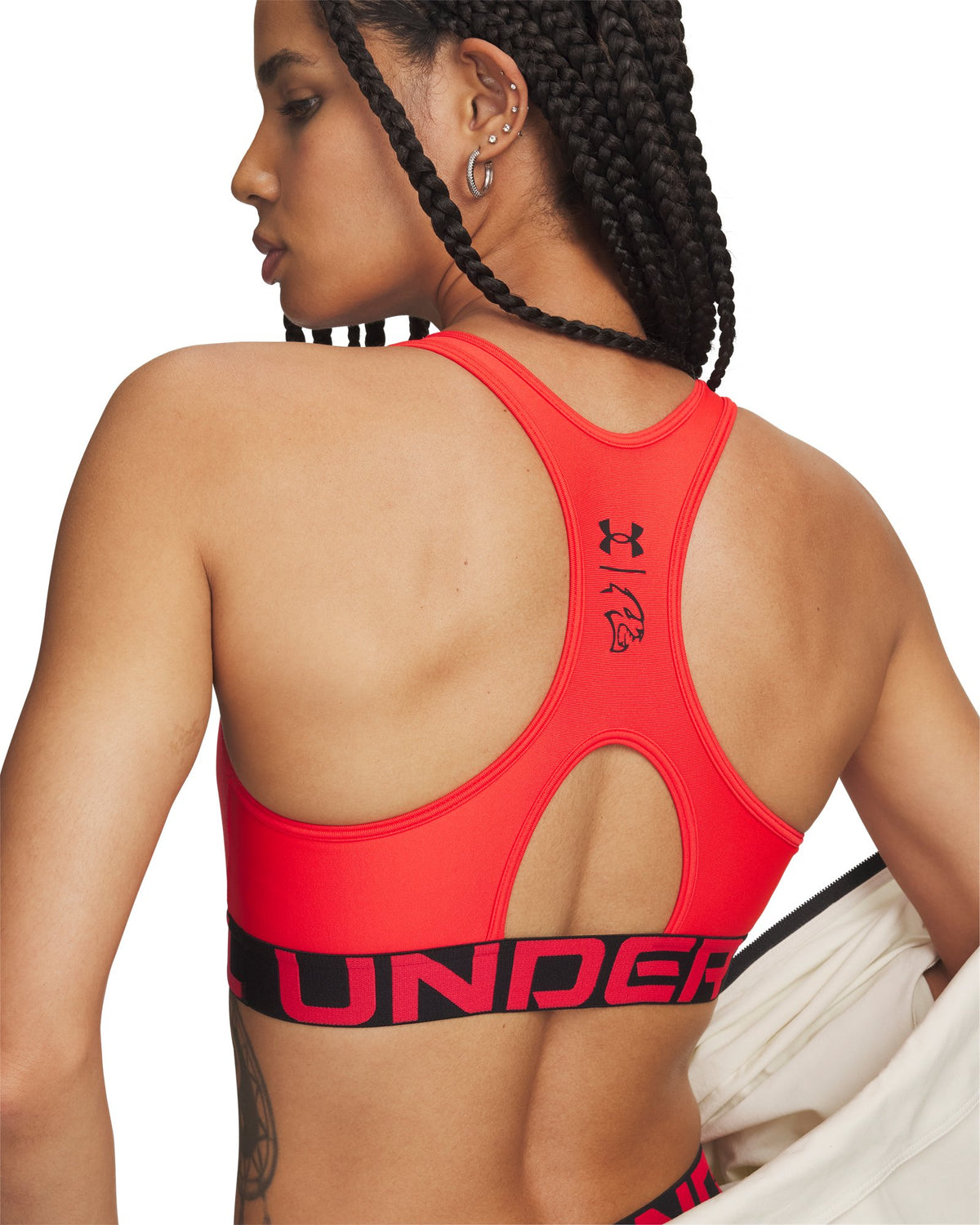 UA x Dodge HeatGear® Women's Sports Bra - Red