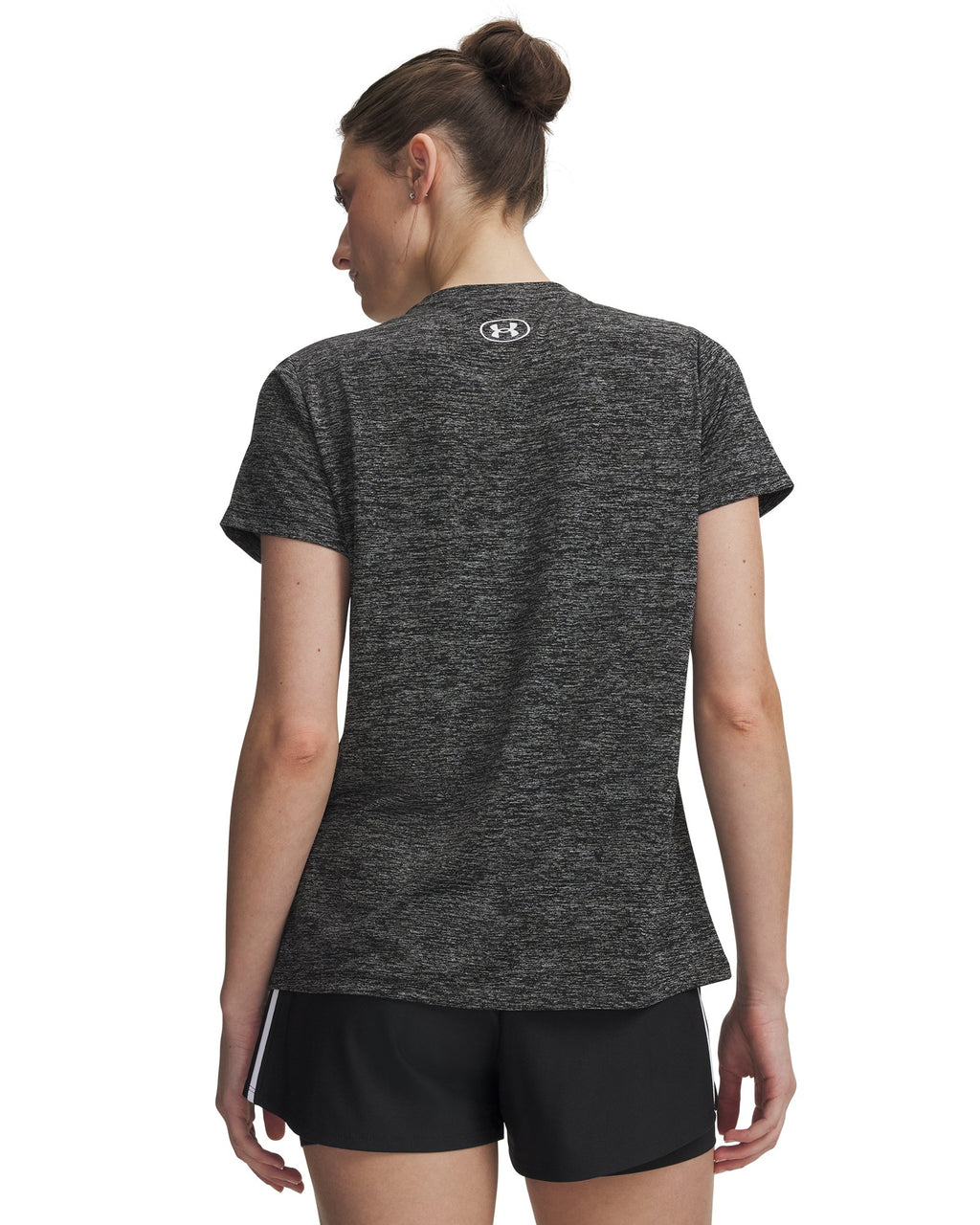 UA Tech™ Twist Graphic Women's V-Neck Short Sleeve - Black