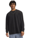 UA Heavyweight Wash Men's Oversized Long Sleeve - Black