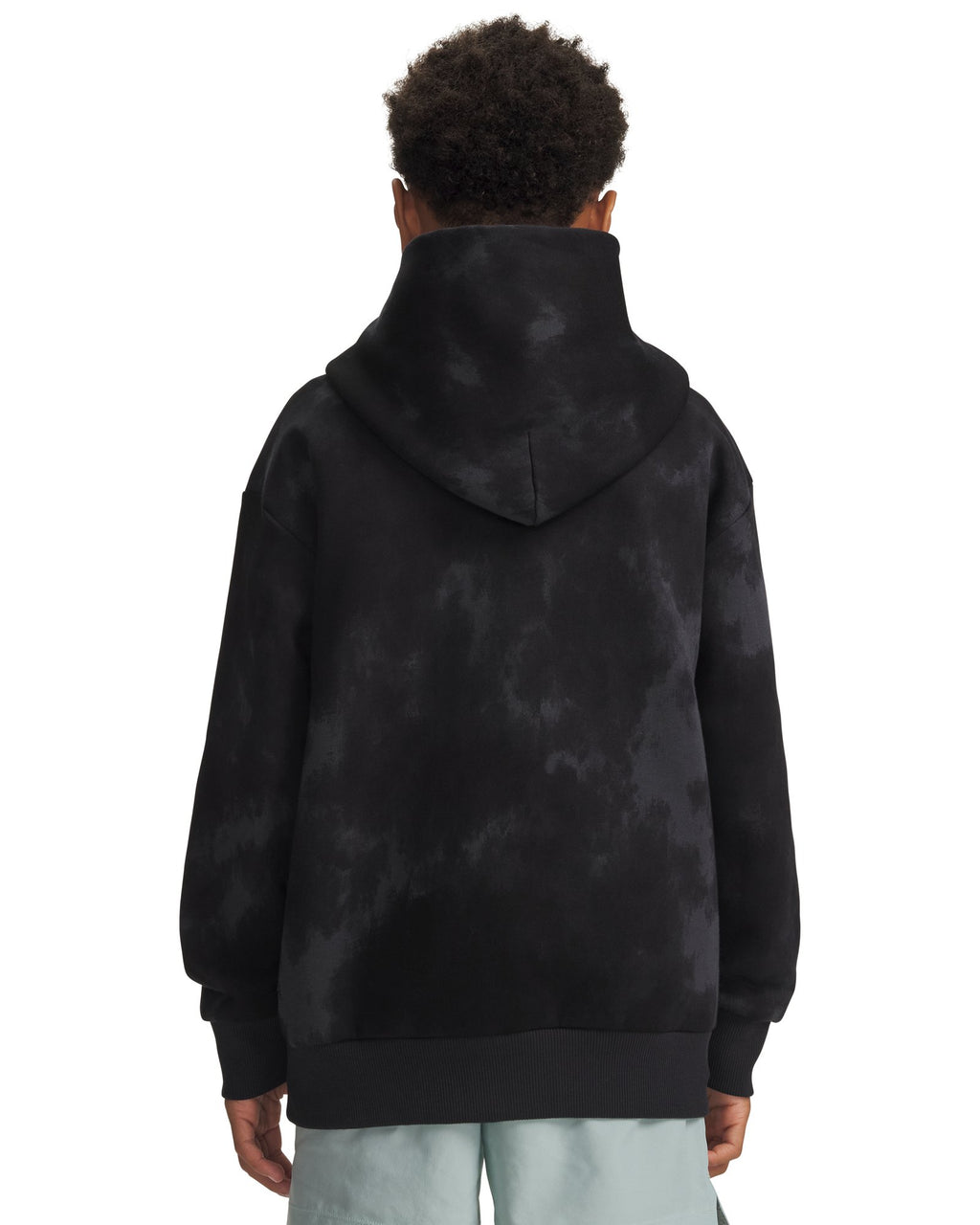 UA Icon Fleece Washed Boys' Hoodie - Black