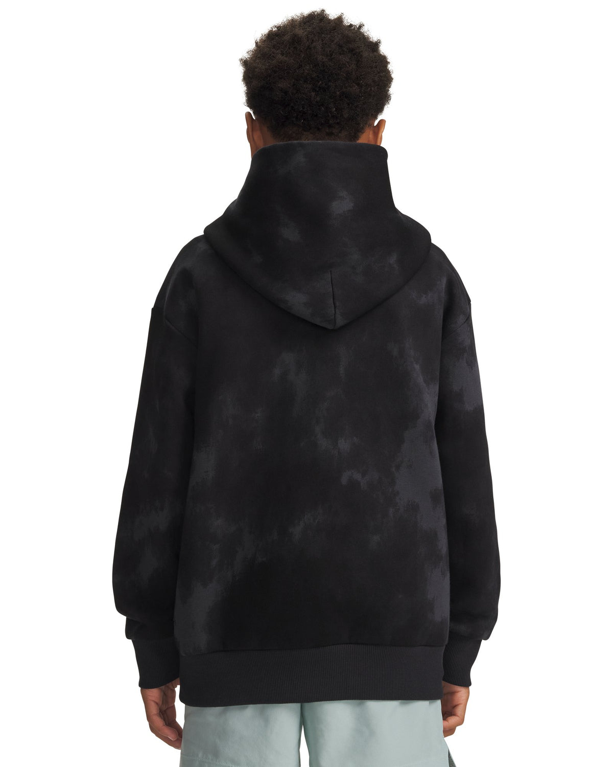 UA Icon Fleece Washed Boys' Hoodie - Black