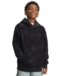UA Icon Fleece Washed Boys' Hoodie - Black
