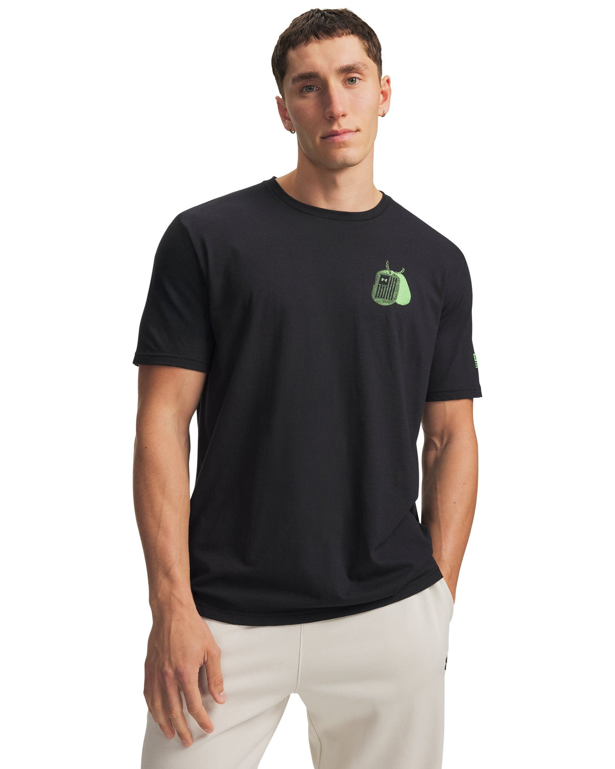 UA Zero Hour Graphic Men's Short Sleeve - Black
