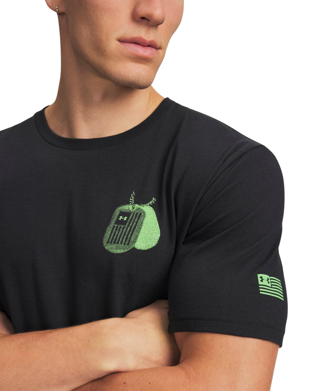 UA Zero Hour Graphic Men's Short Sleeve - Black