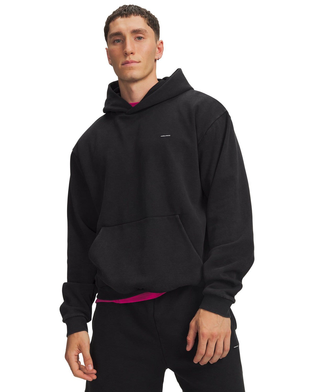 UA Icon Vintage Fleece Men's Hoodie - Black