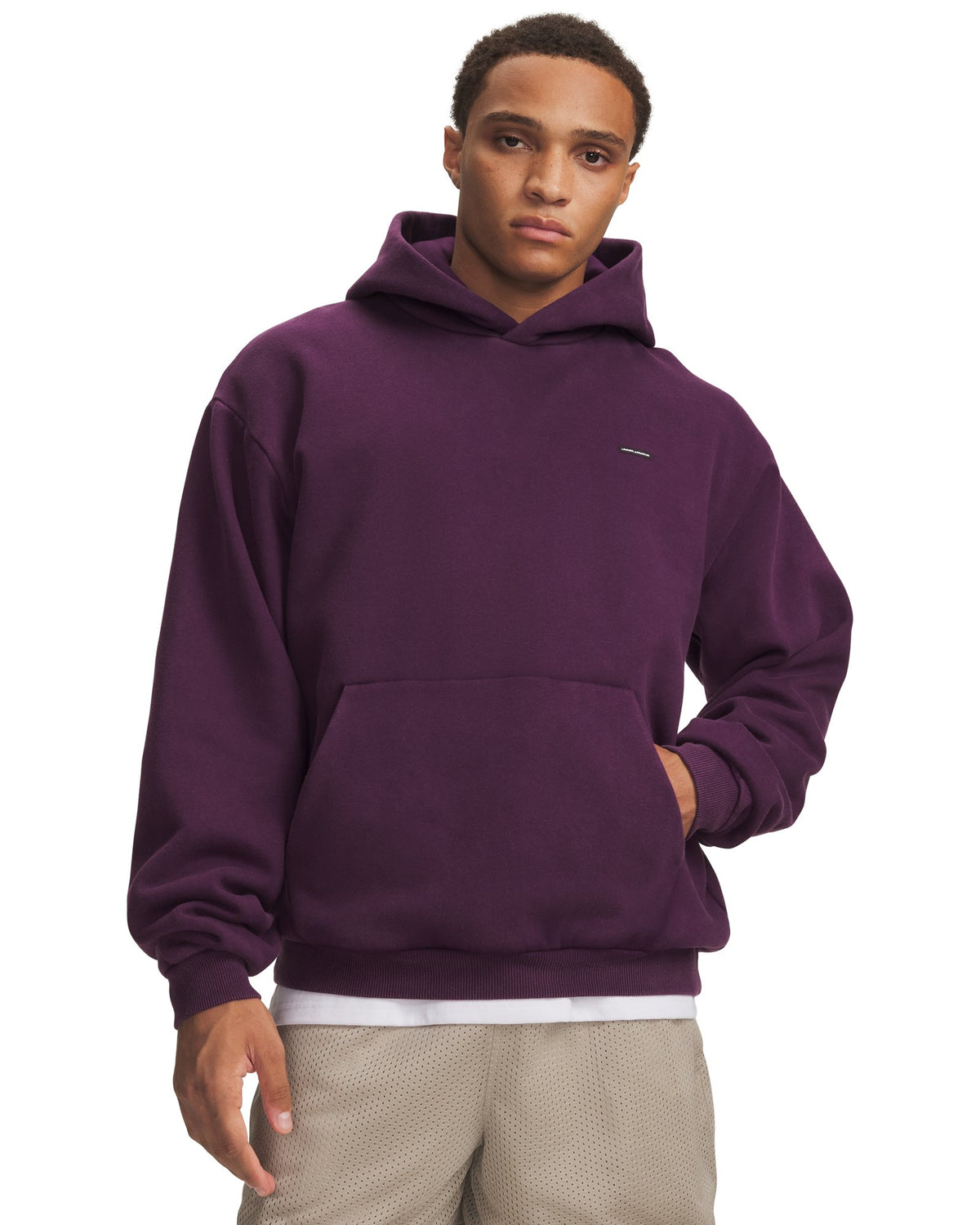 UA Icon Vintage Fleece Men's Hoodie - Purple