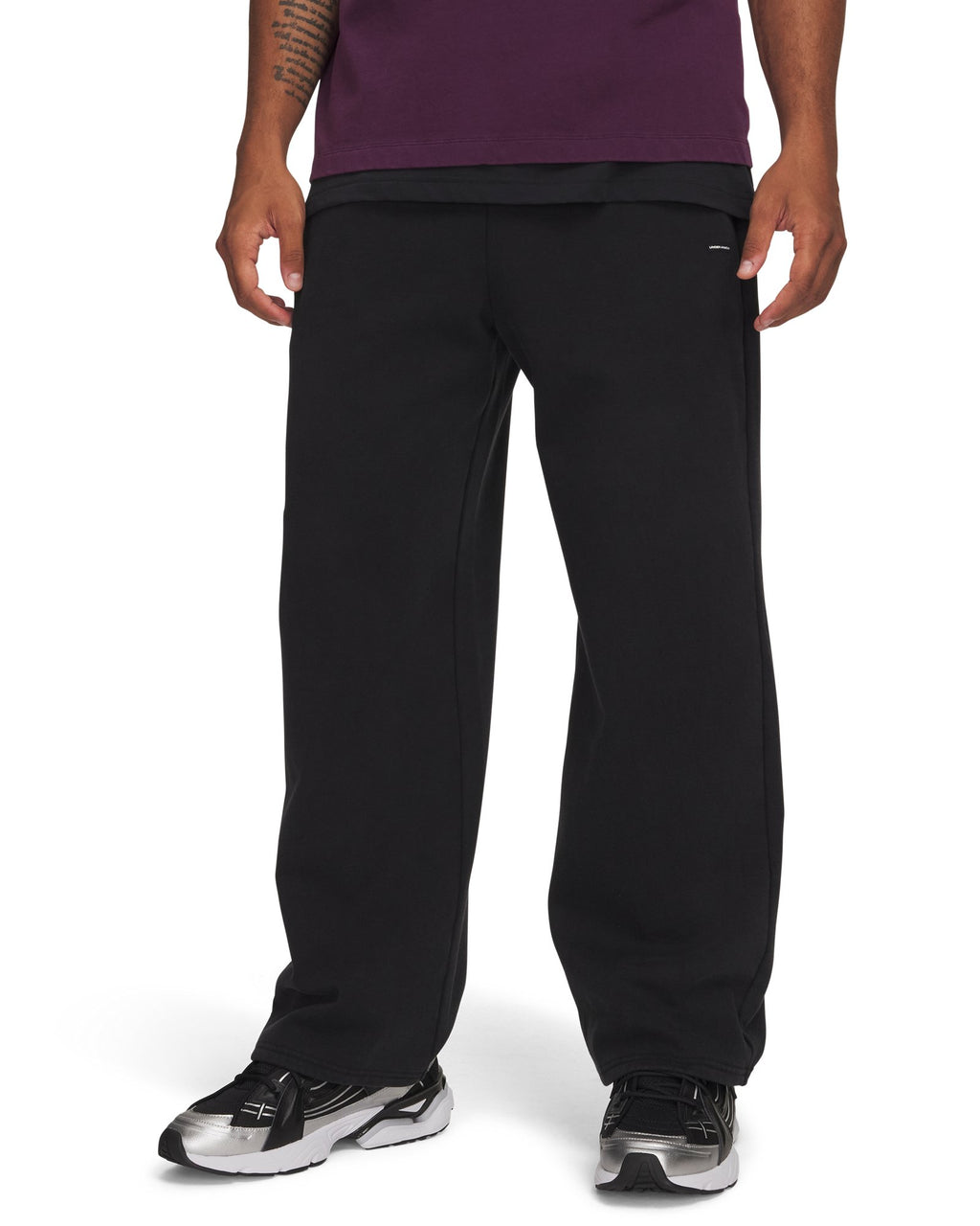 UA Icon Fleece Wash Men's Pants - Black