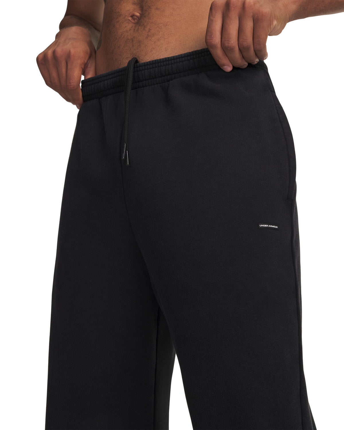 UA Icon Fleece Wash Men's Pants - Black