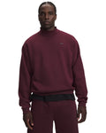 UA Icon Fleece Washed Mock Men's Long Sleeve - Red
