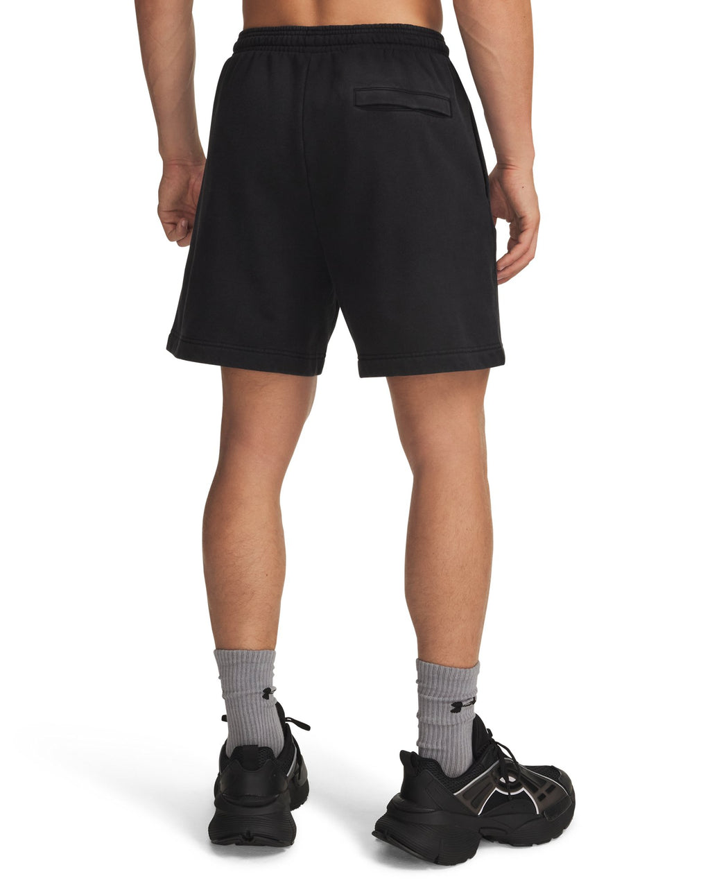 UA Icon Fleece Wash Men's Shorts - Black