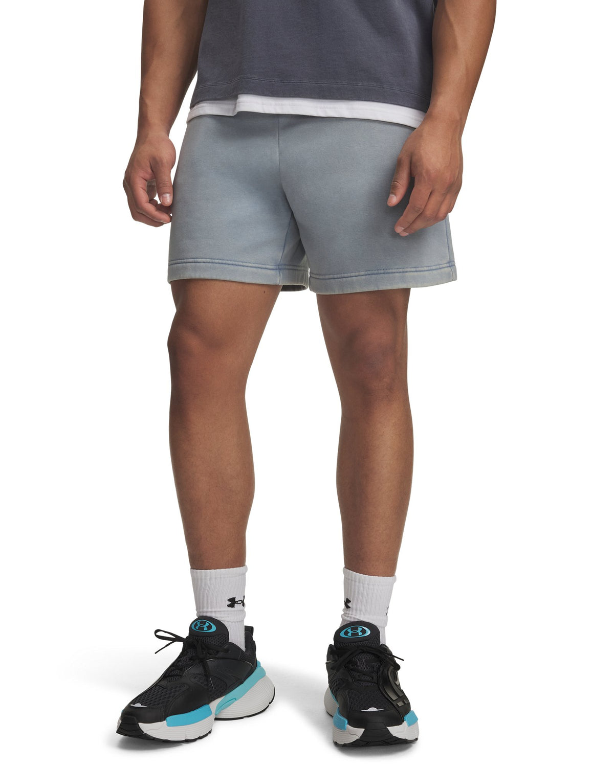 UA Icon Fleece Wash Men's Shorts - Blue