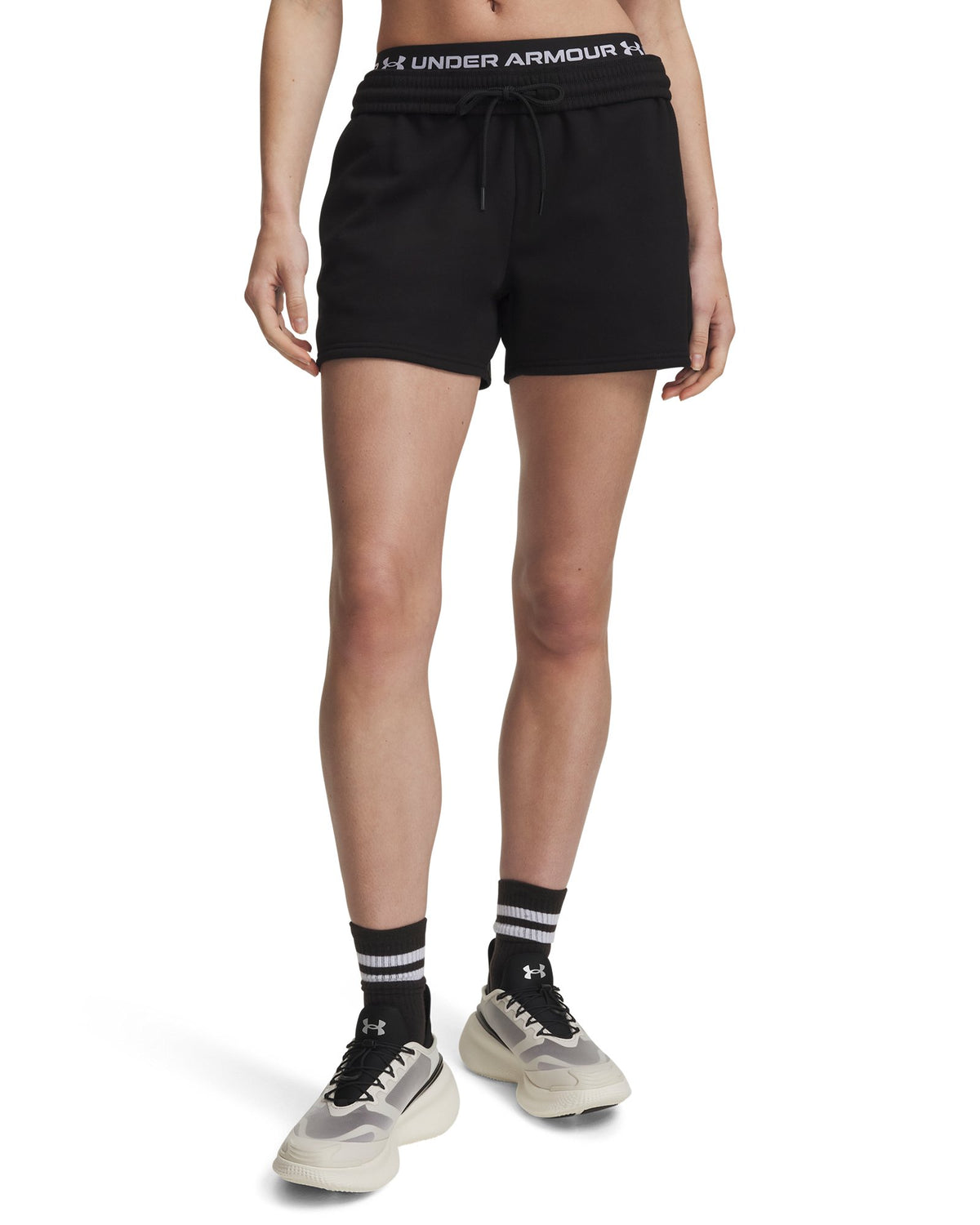 UA Icon Fleece Women's Shorts - Black