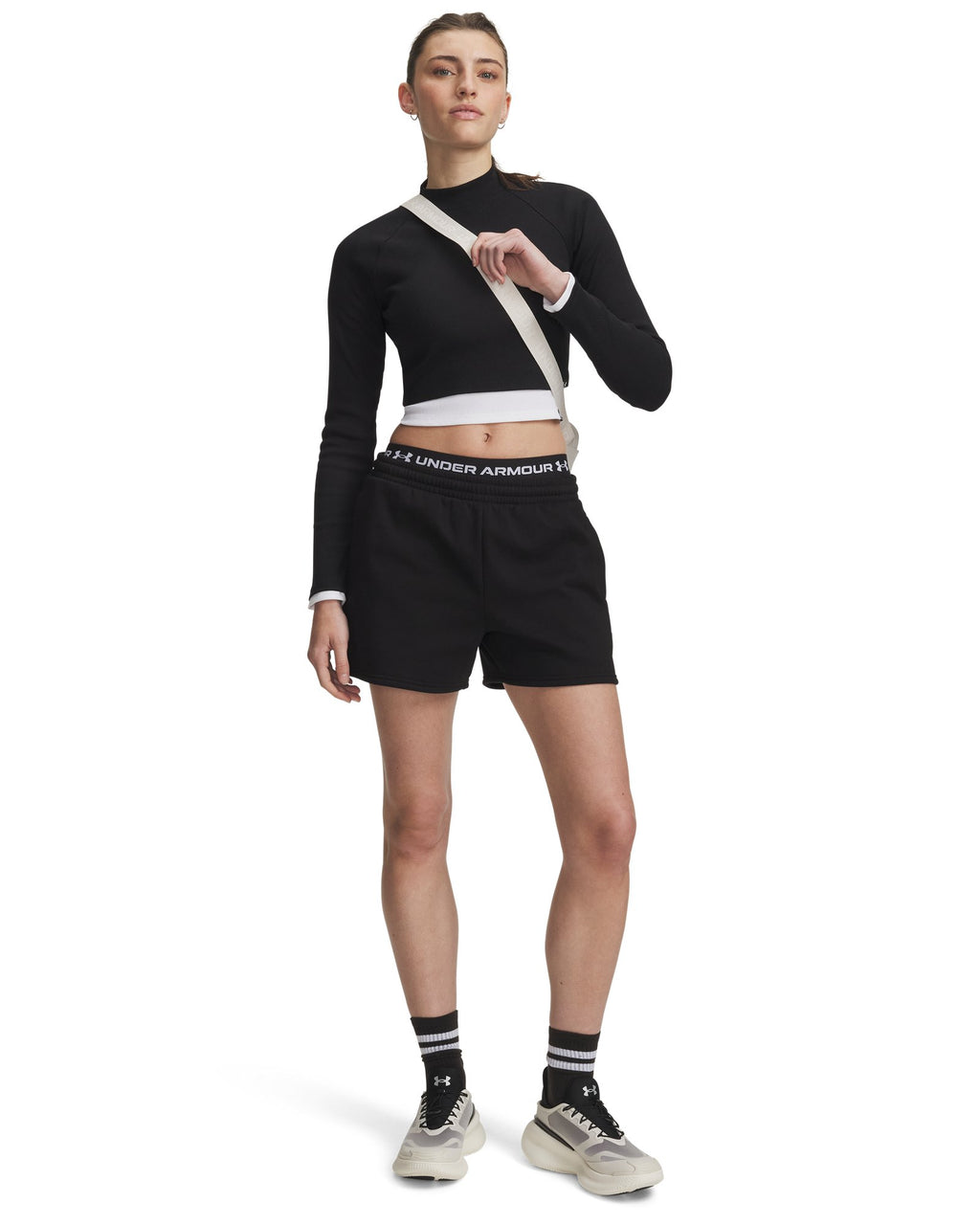 UA Icon Fleece Women's Shorts - Black