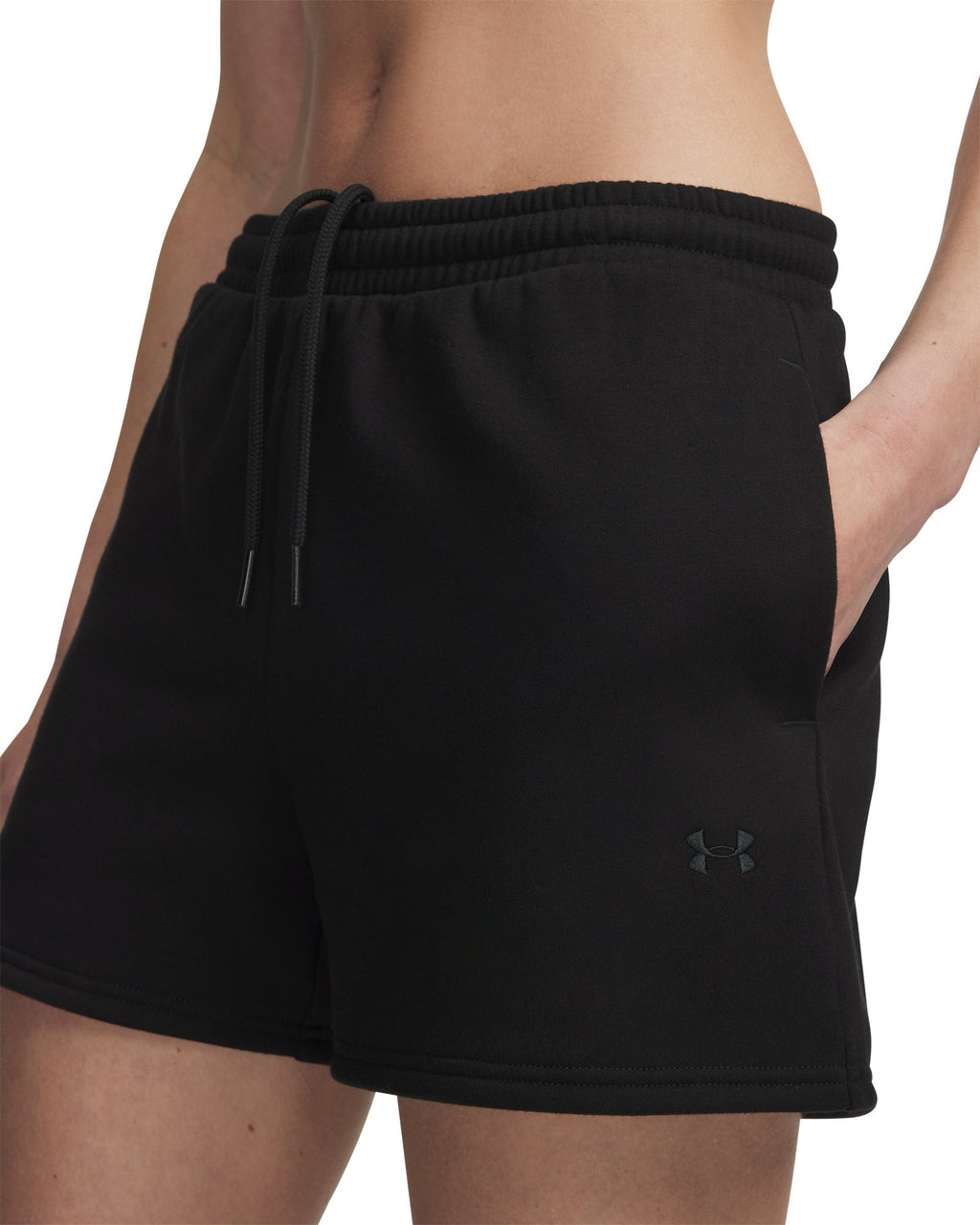 UA Icon Fleece Women's Shorts - Black