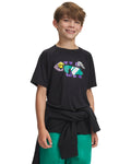 UA Patch Graphic Boys' Short Sleeve - Black