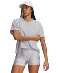 UA Heavyweight Wash Wordmark Boxy Women's Short Sleeve - Gray