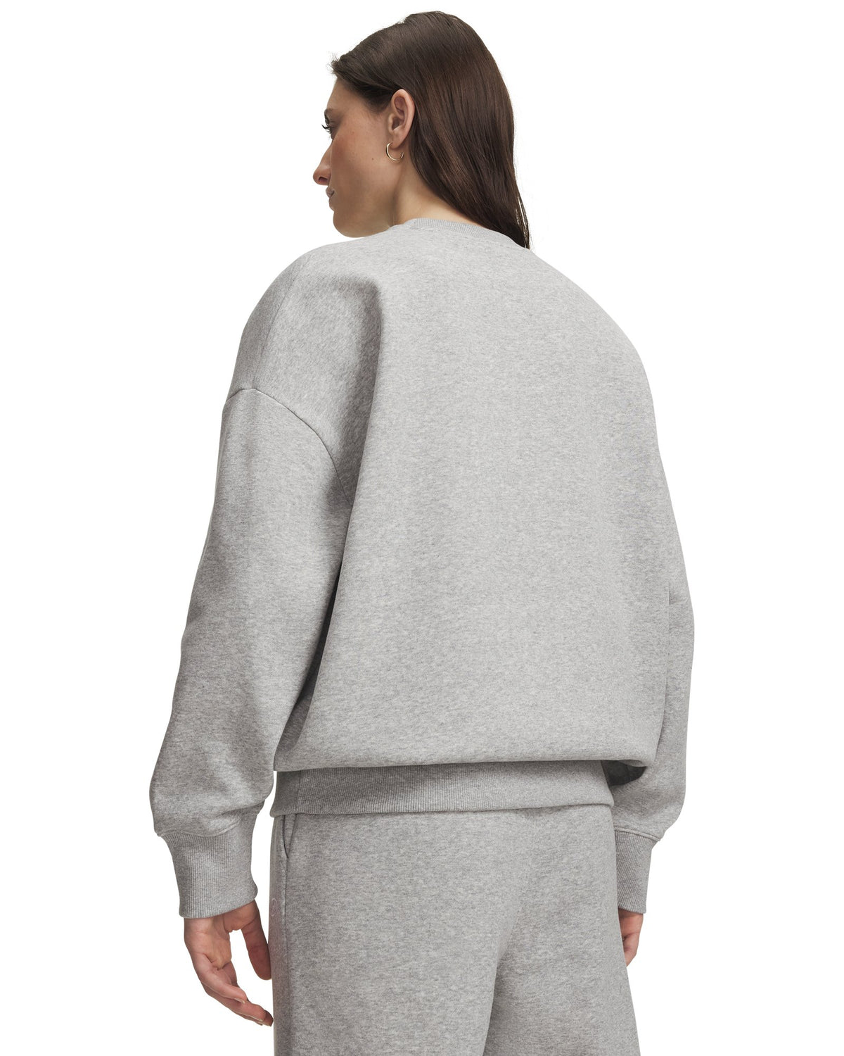 UA Rival Fleece Women's Oversized Crew - Gray