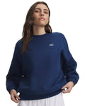 UA Rival Fleece Women's Oversized Crew - Blue