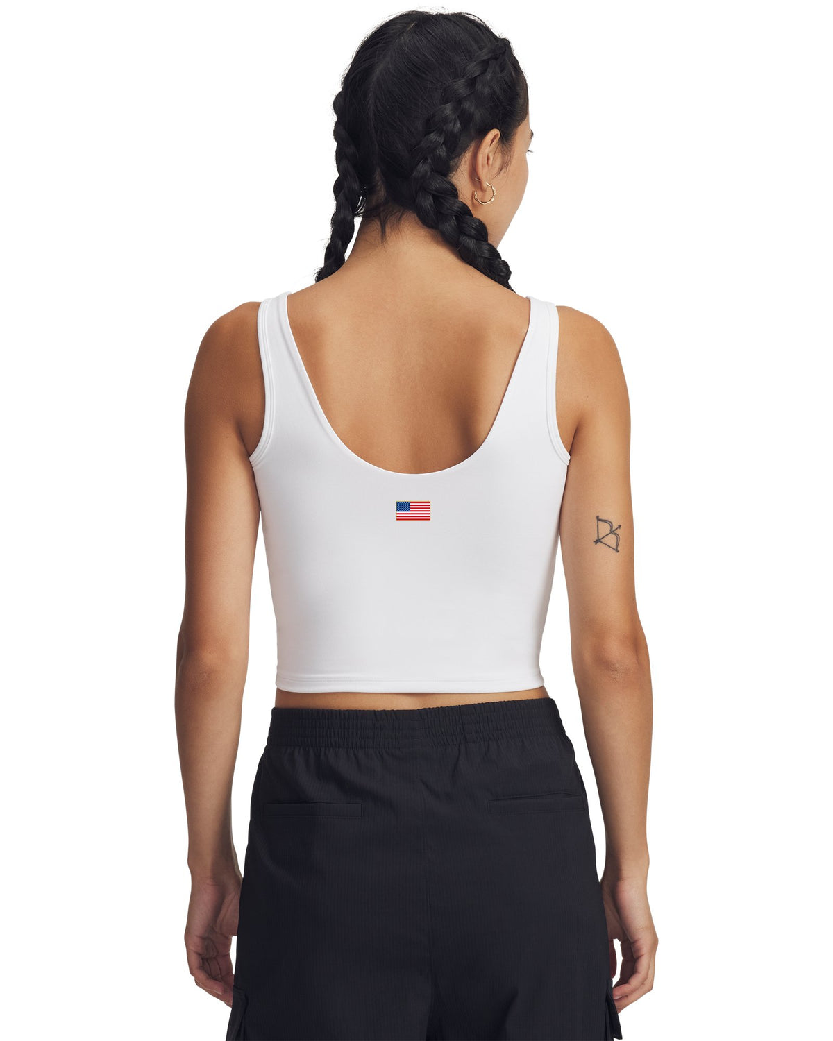 UA Motion USA Women's Tank - White