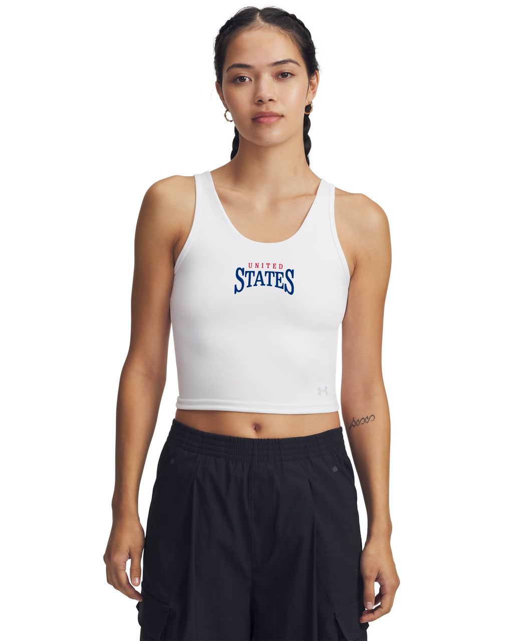 UA Motion USA Women's Tank - White