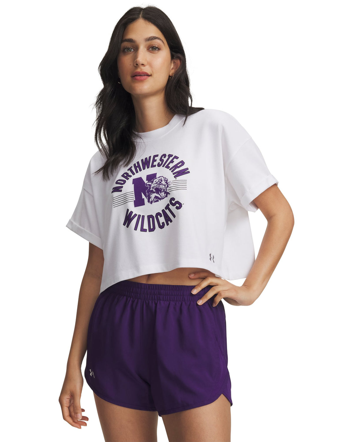 UA Gameday Icon Heavyweight Collegiate Women's Short Sleeve - White