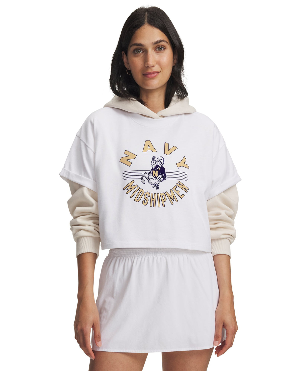 UA Gameday Icon Heavyweight Collegiate Women's Short Sleeve - White