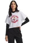 UA Gameday Icon Heavyweight Collegiate Women's Short Sleeve - White