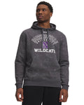UA Rival Fleece Washed Collegiate Men's Hoodie - Gray