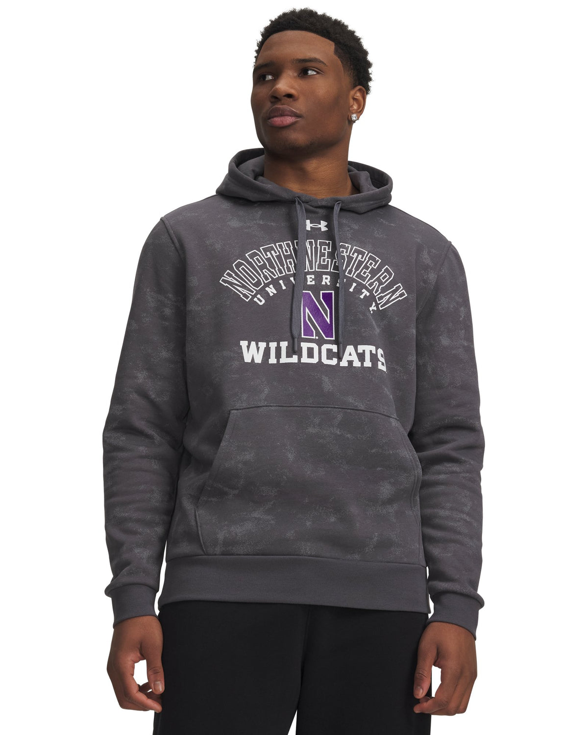 UA Rival Fleece Washed Collegiate Men's Hoodie - Gray