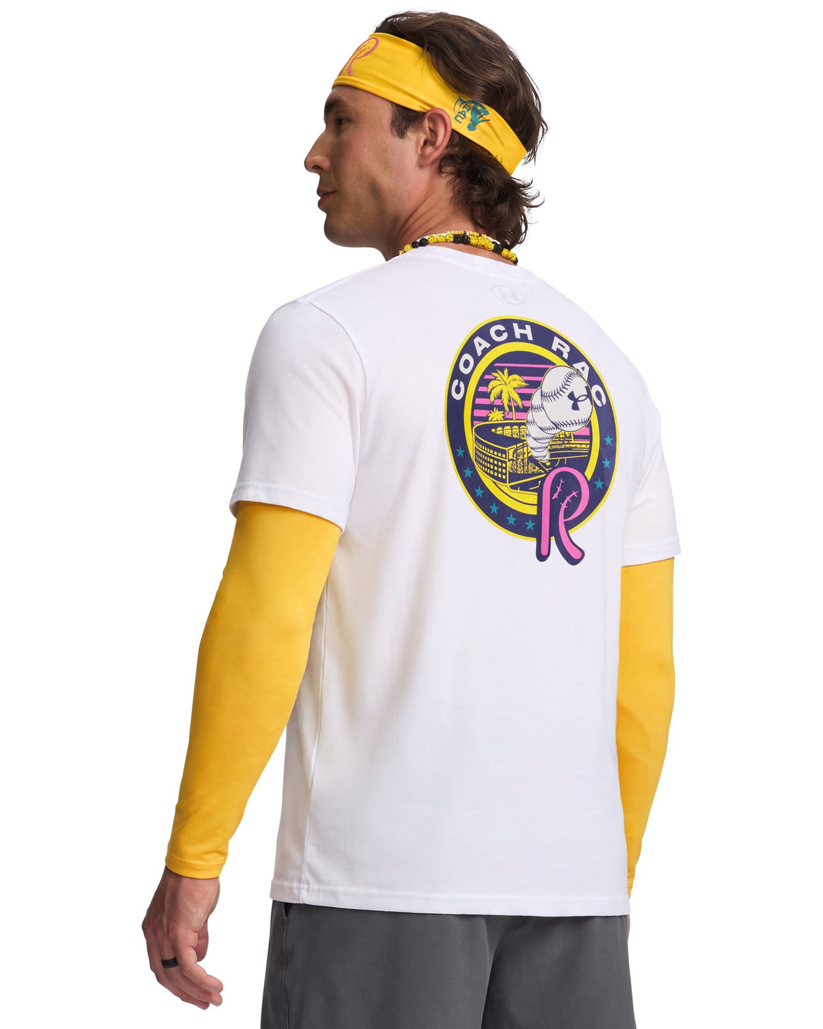 UA Coach RAC Heavyweight Men's Short Sleeve - White