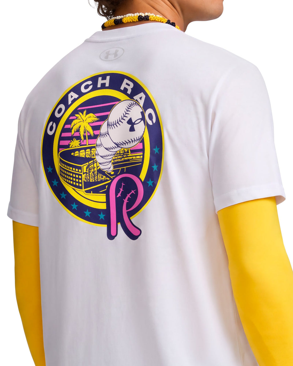 UA Coach RAC Heavyweight Men's Short Sleeve - White