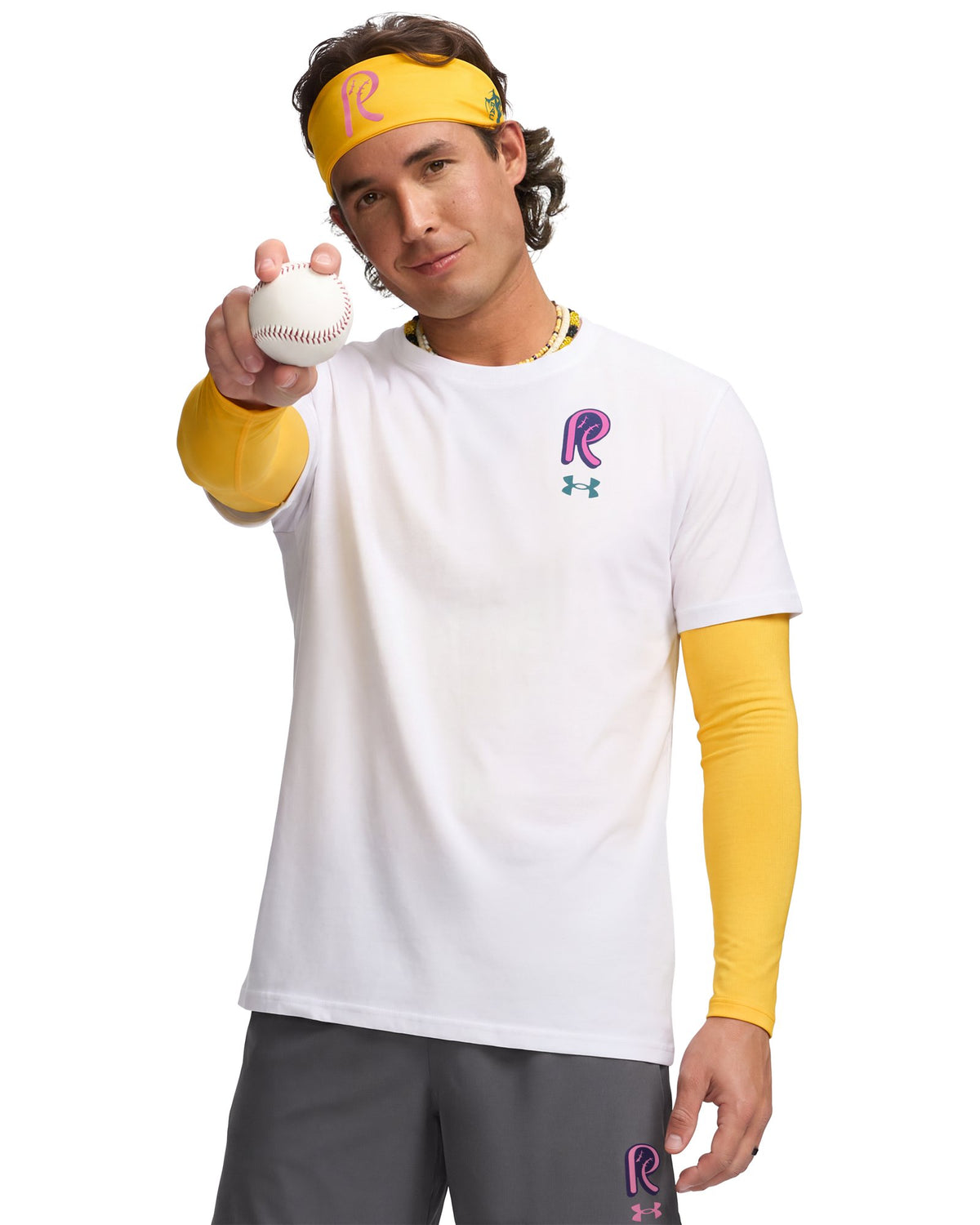 UA Coach RAC Heavyweight Men's Short Sleeve - White