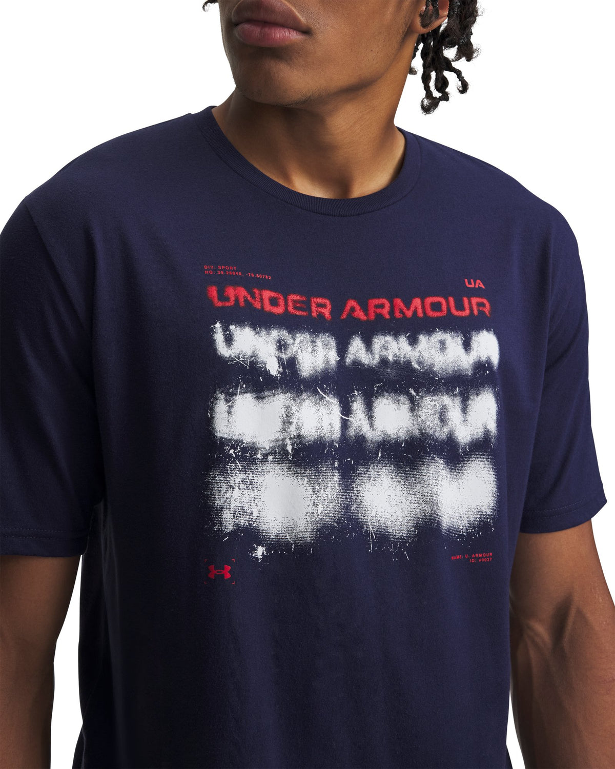 UA Graffiti Fade Men's Short Sleeve - Blue