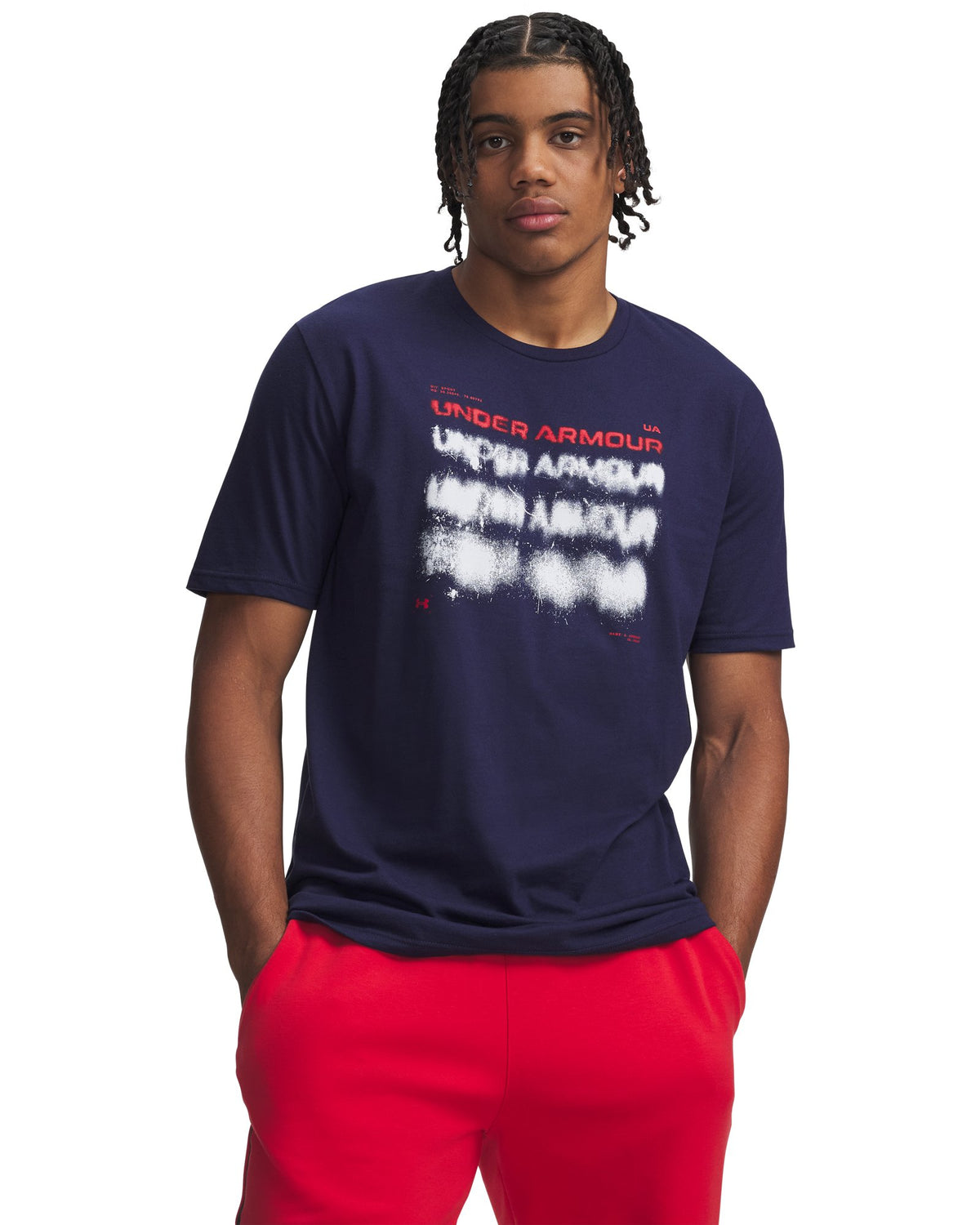UA Graffiti Fade Men's Short Sleeve - Blue