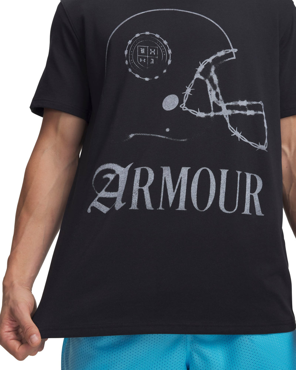 UA Heavyweight Burnout Men's Short Sleeve - Black