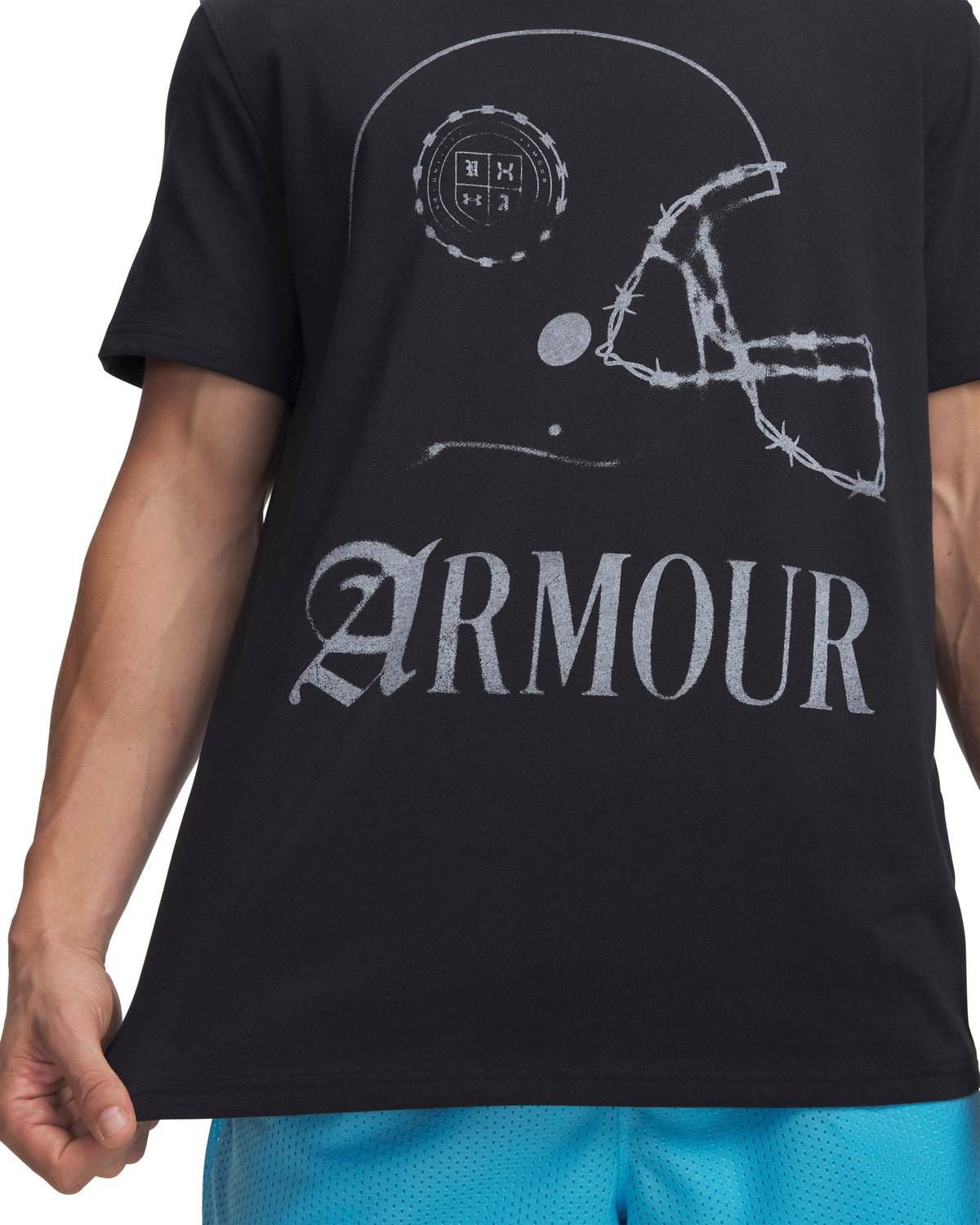 UA Heavyweight Burnout Men's Short Sleeve - Black