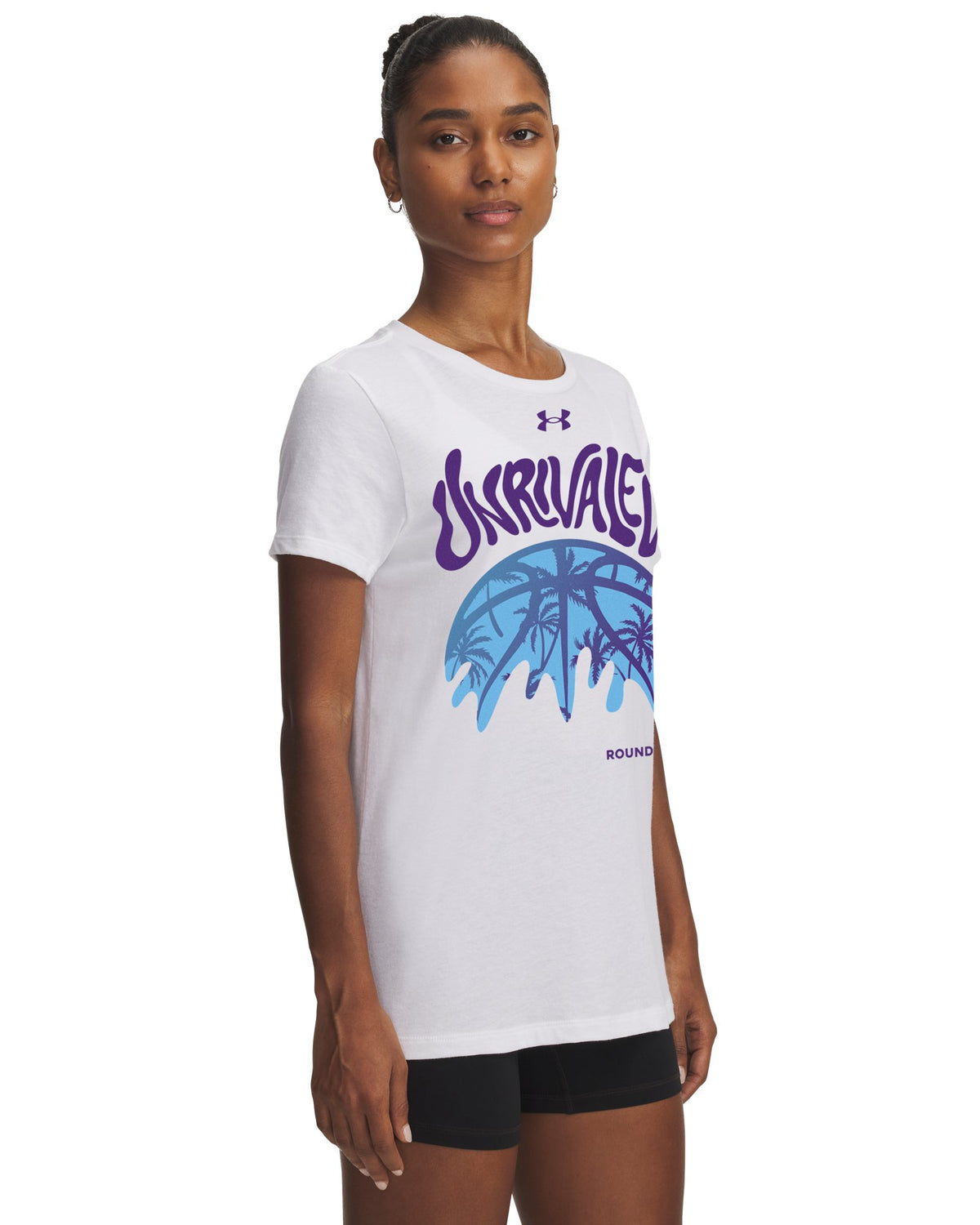UA x R21 x Unrivaled Women's Short Sleeve - White