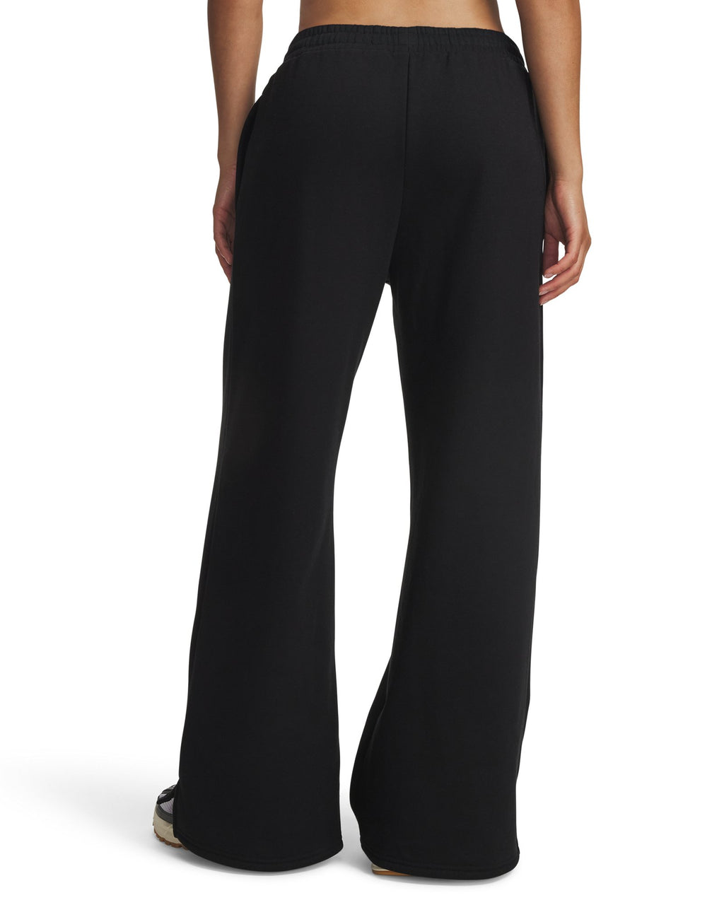 UA Icon Fleece Women's Wide Leg Pants - Black