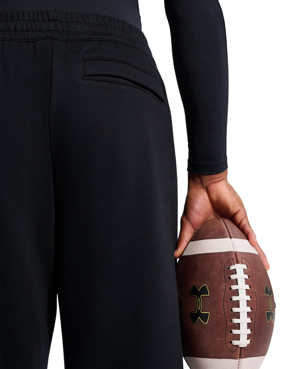 UA x P-Star Performance Fleece Unisex Wide Leg Pants - Black