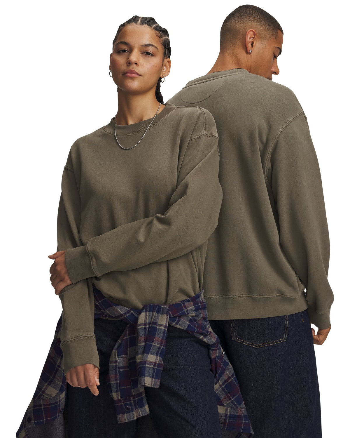 UNLESS Essentials Unisex Crew Sweatshirt - Brown
