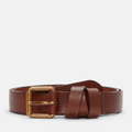 Womens 30mm Wrap Keeper Belt TBL Cognac HERO
