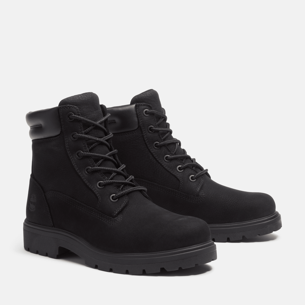 Womens Auburn Falls 6Inch Waterproof Boot TBL Black Nubuck ALT4