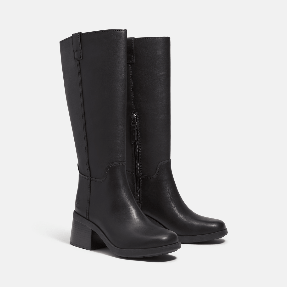 Womens Bellevaux Tall SideZip Boot TBL Black FullGrain ALT4