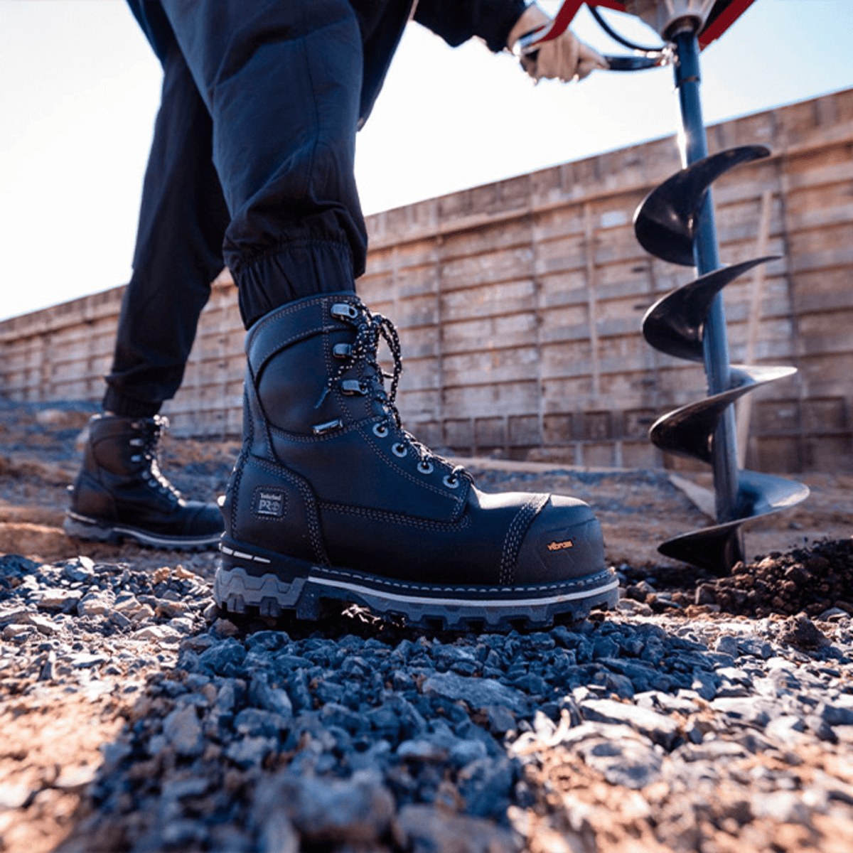 Womens Boondock 8 Composite Toe Waterproof Work Boot TBL BlackGrey ALT8