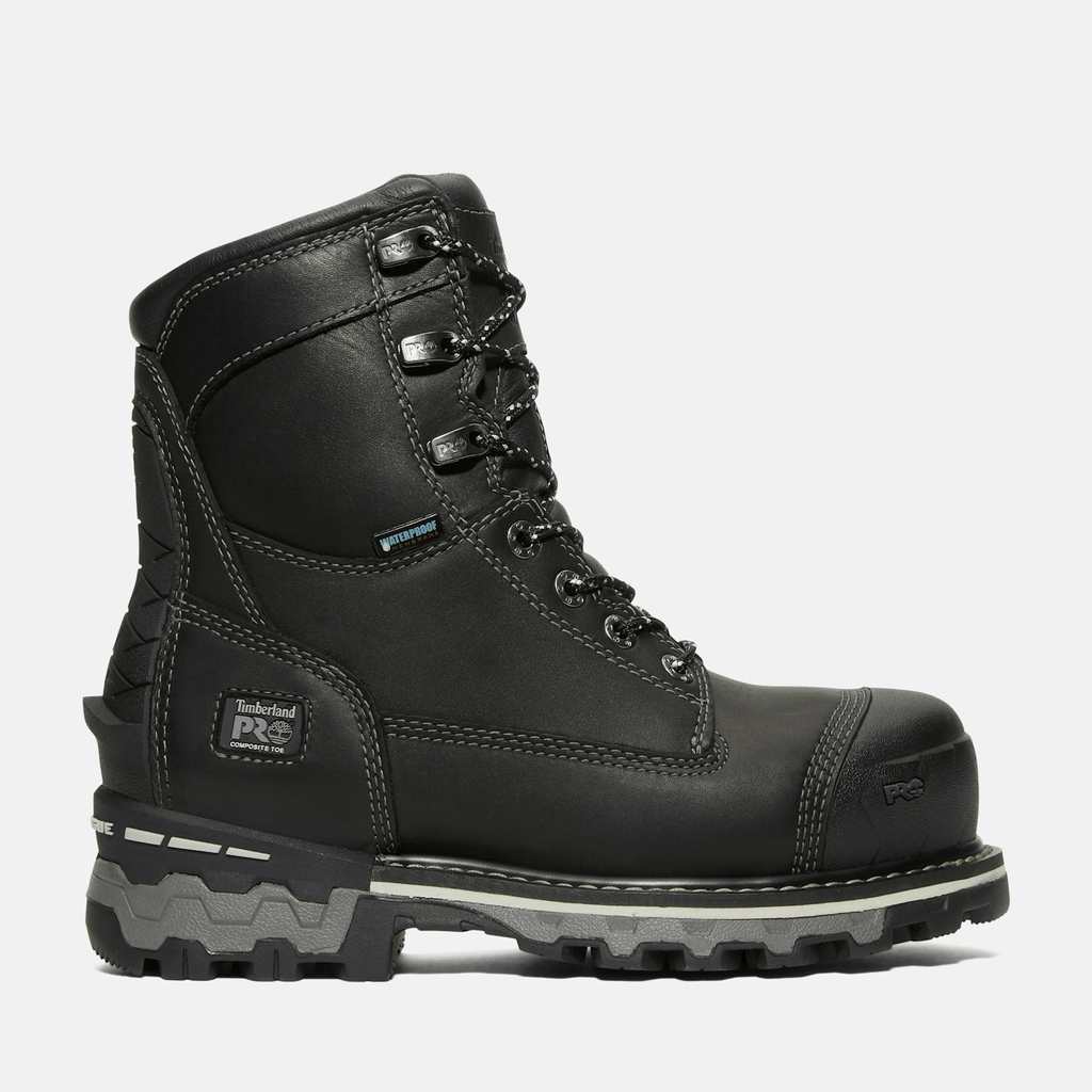 Womens Boondock 8 Composite Toe Waterproof Work Boot TBL BlackGrey HERO