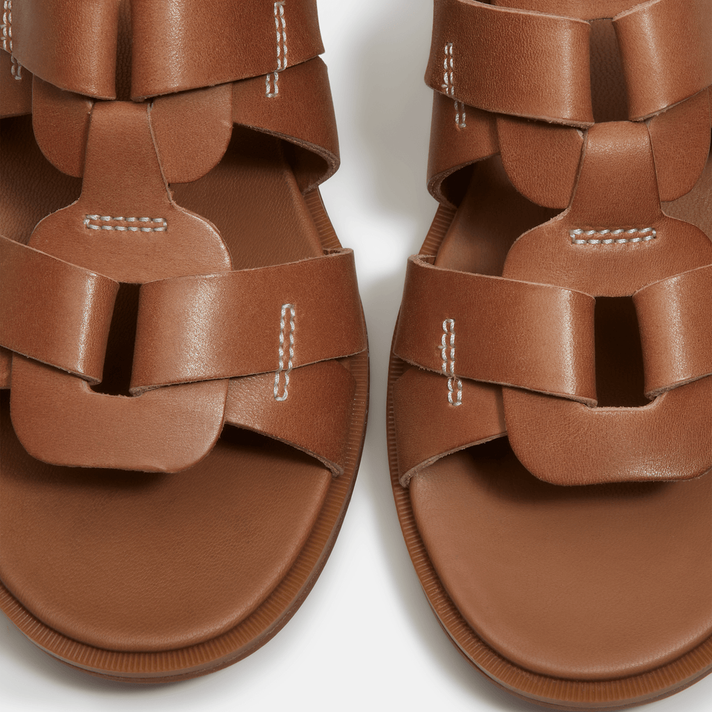 Womens Calista Bay Fisherman Sandal TBL Brown FullGrain ALT7