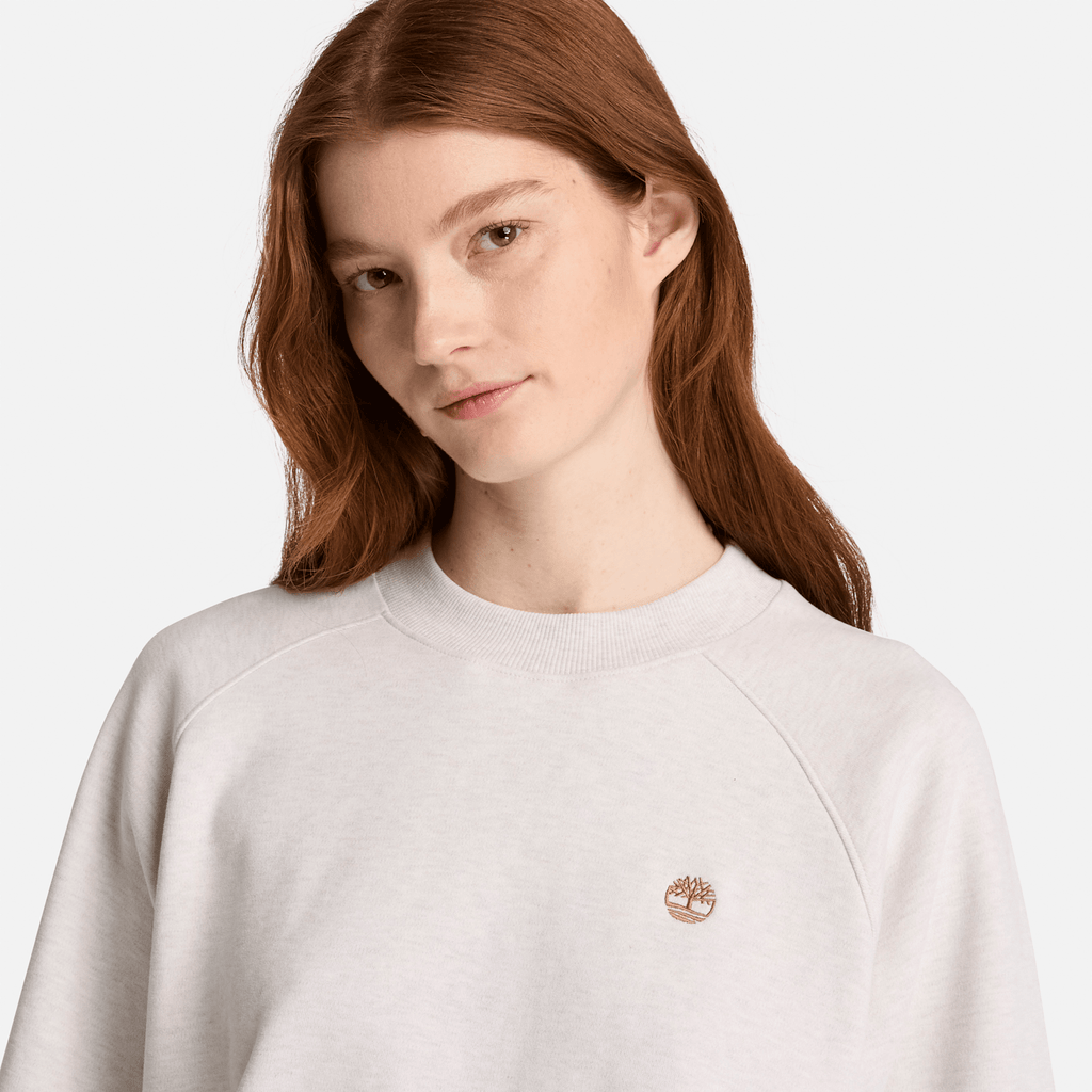 Womens Crafted Crew Sweatshirt TBL Light Oatmeal Heather ALT3
