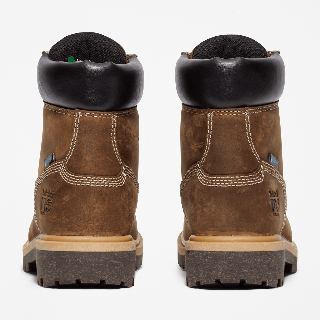 Womens Direct Attach 6 Steel Toe Waterproof Work Boot TBL Turkish Coffee Brown ALT5