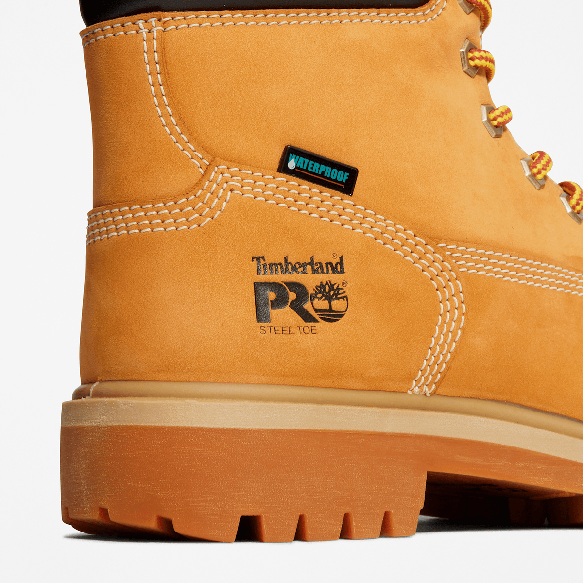 Womens Direct Attach 6 Steel Toe Waterproof Work Boot TBL Wheat ALT7